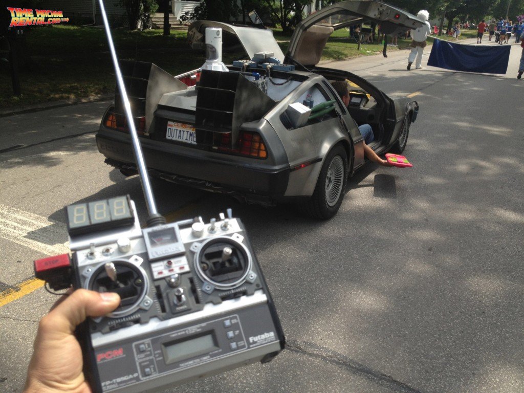 Is that a real hoverboard? Are you driving that Back to the Future DeLorean with a remote control? Maybe.