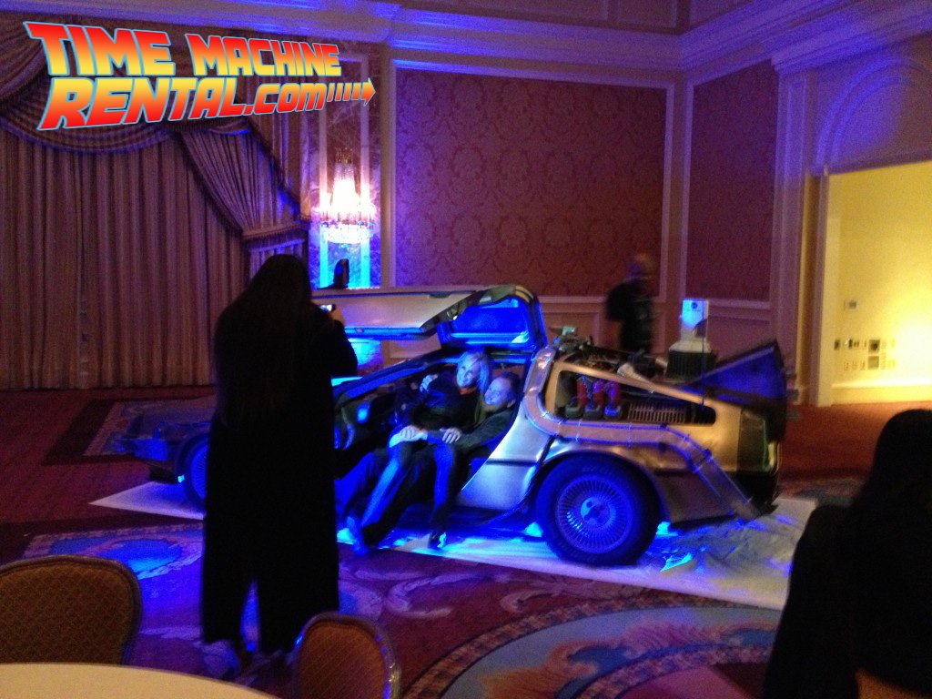 Lighting the DeLorean Time Machine can be a lot of fun for event planners.