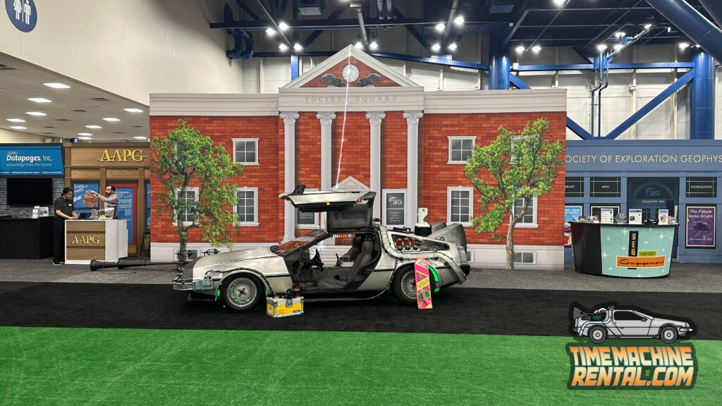 AAPG provided an amazing backdrop for our Houston-based DeLorean Rental with fully immersive props and lighting activated for the entirety of the event.