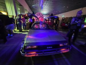 DeLorean Time Machine Rental at the Houston Arcade Expo